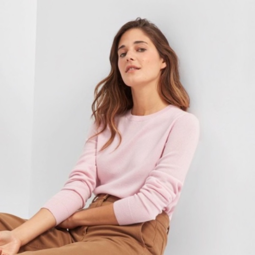 Everlane Soft Pink Crew Neck Sweater